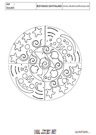 Mandala boyama sayfaları